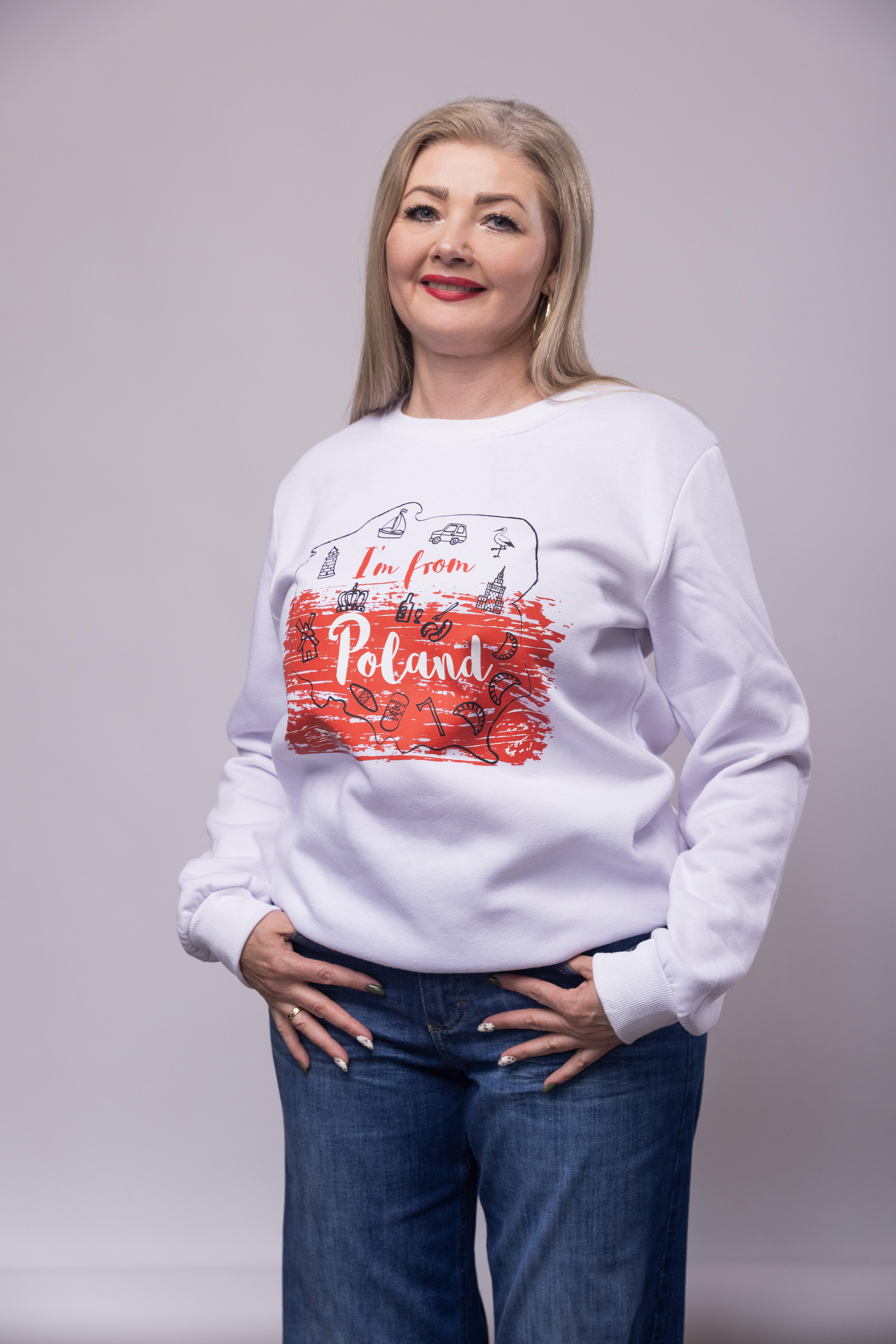 Bluza bez zamka z kapturem I'm from Poland (3)
