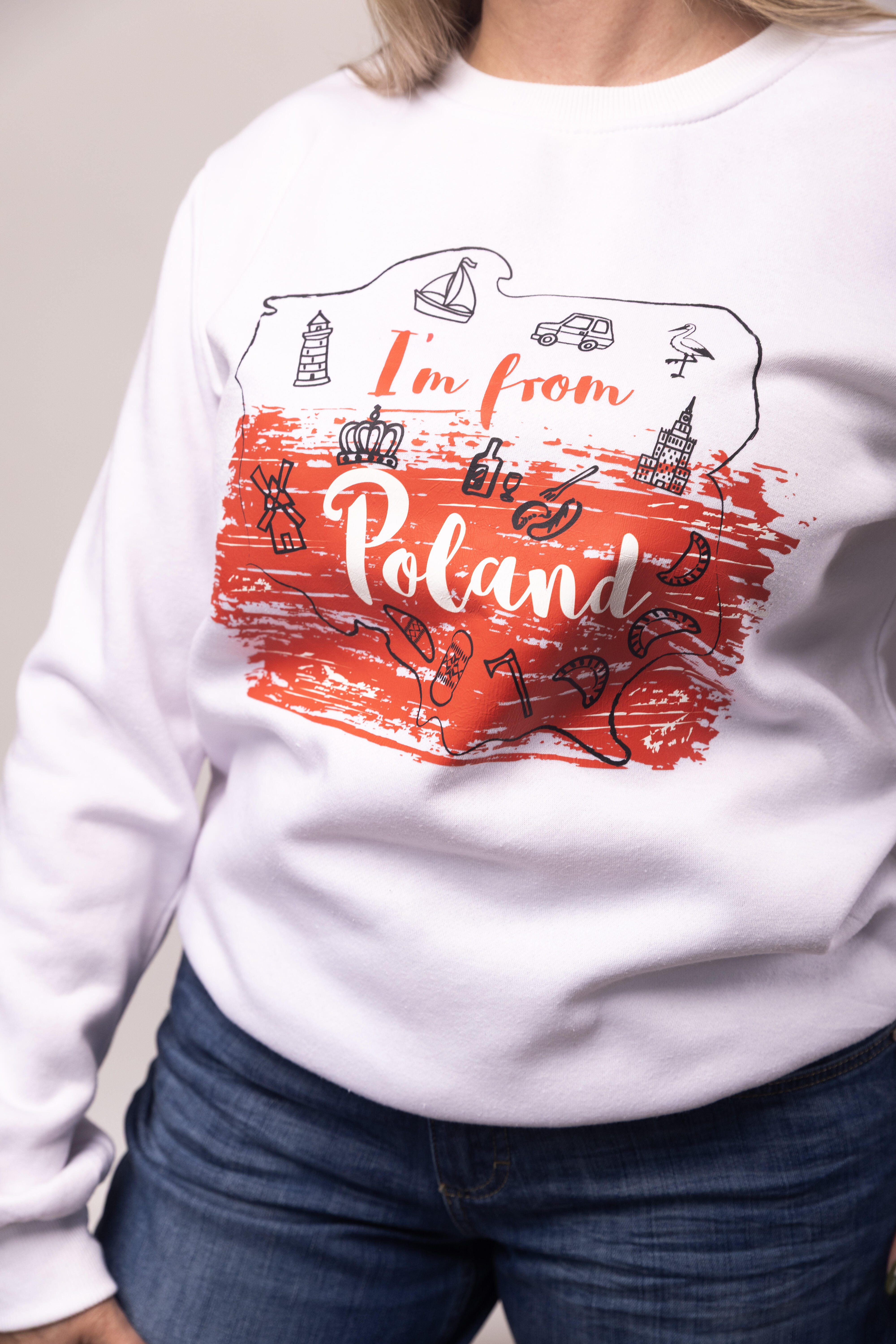 Bluza bez zamka z kapturem I'm from Poland (2)